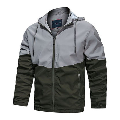 Hooded Stand Collar Casual Men Jacket