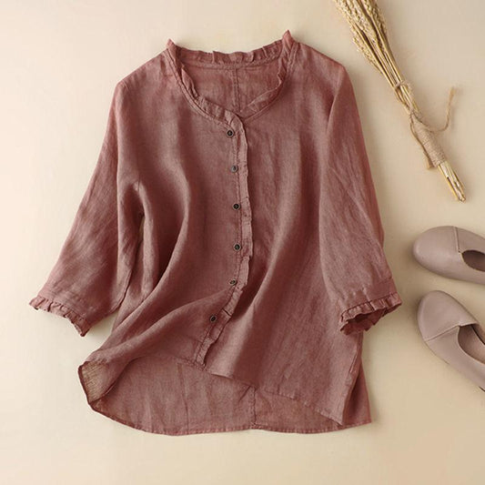 Women's Fashion Versatile Loose Shirt Tops