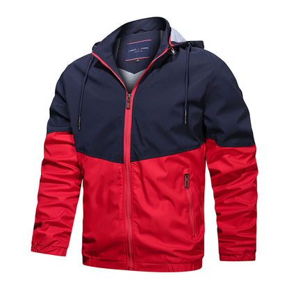 Hooded Stand Collar Casual Men Jacket